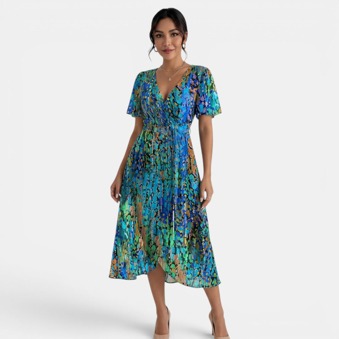 Vestido Midi Floral Mujer Verano
