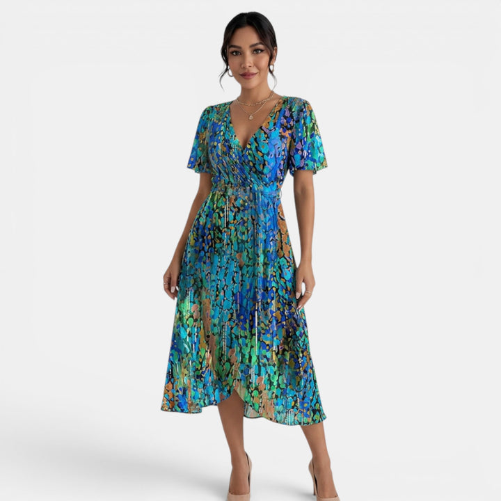 Vestido Midi Floral Mujer Verano