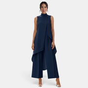 Women's Elegant Asymmetrical High Neck Set