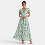 Vestido Maxi Floral Mujer Verano