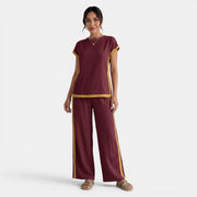 Women's Top and Wide-Leg Pants Set – Elegant 2-Piece Summer Outfit