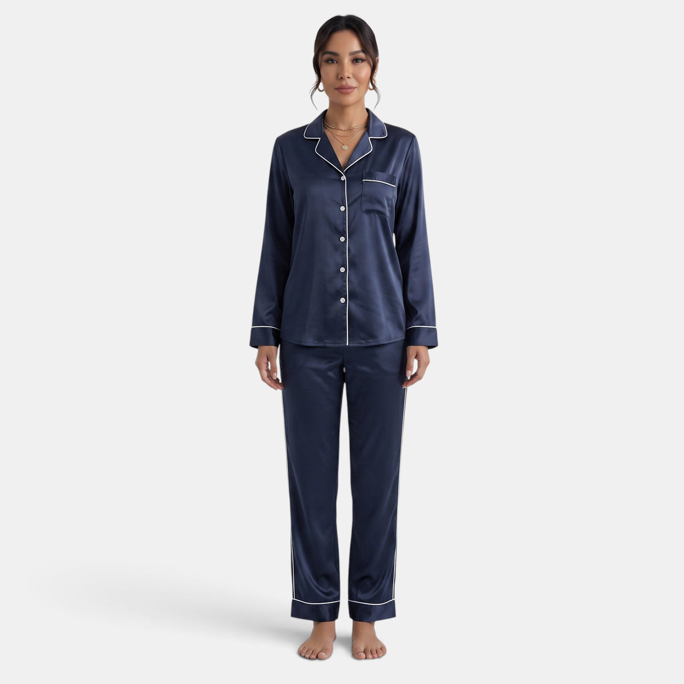 Women's Silk Pajamas – Soft, Comfortable, and Elegant