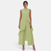 Women's Elegant Asymmetrical High Neck Set