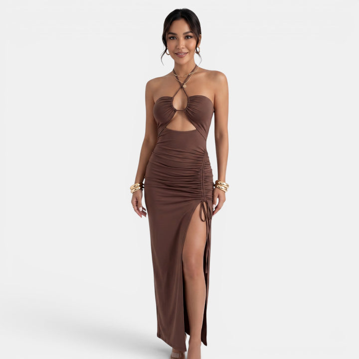Vestido Largo Halter Mujer Verano