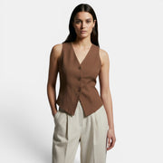 Women's Slim Fit Retro Elegant Vest – Casual and Sophisticated Fashion