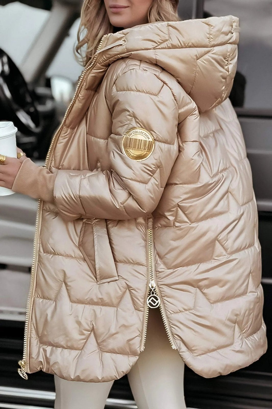 Chaqueta de Algodón Mujer con Capucha - Casual