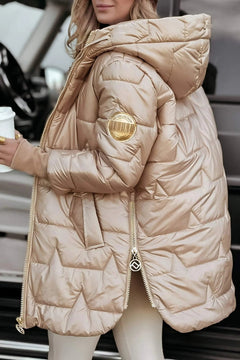 Chaqueta de Algodón Mujer con Capucha - Casual