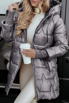 Chaqueta de Algodón Mujer con Capucha - Casual