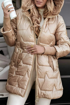 Chaqueta de Algodón Mujer con Capucha - Casual
