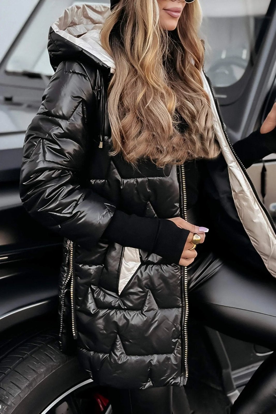 Chaqueta de Algodón Mujer con Capucha - Casual