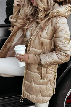 Chaqueta de Algodón Mujer con Capucha - Casual