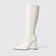 Botas Altas Mujer Premium – Botas hasta la Rodilla con Tacón Chunky