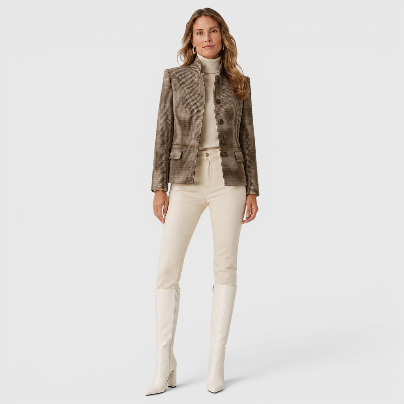 Botas Altas Mujer Premium – Botas hasta la Rodilla con Tacón Chunky