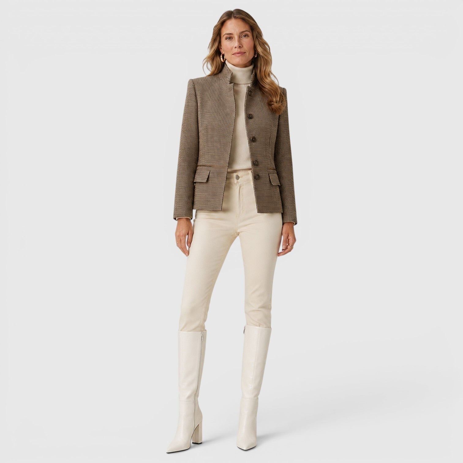 Botas Altas Mujer Premium – Botas hasta la Rodilla con Tacón Chunky
