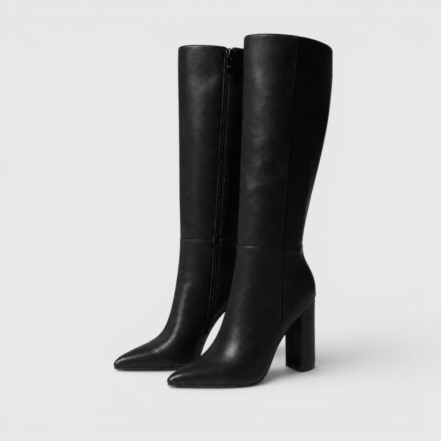 Botas Altas Mujer Premium – Botas hasta la Rodilla con Tacón Chunky
