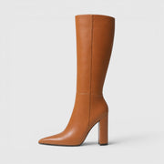 Botas Altas Mujer Premium – Botas hasta la Rodilla con Tacón Chunky