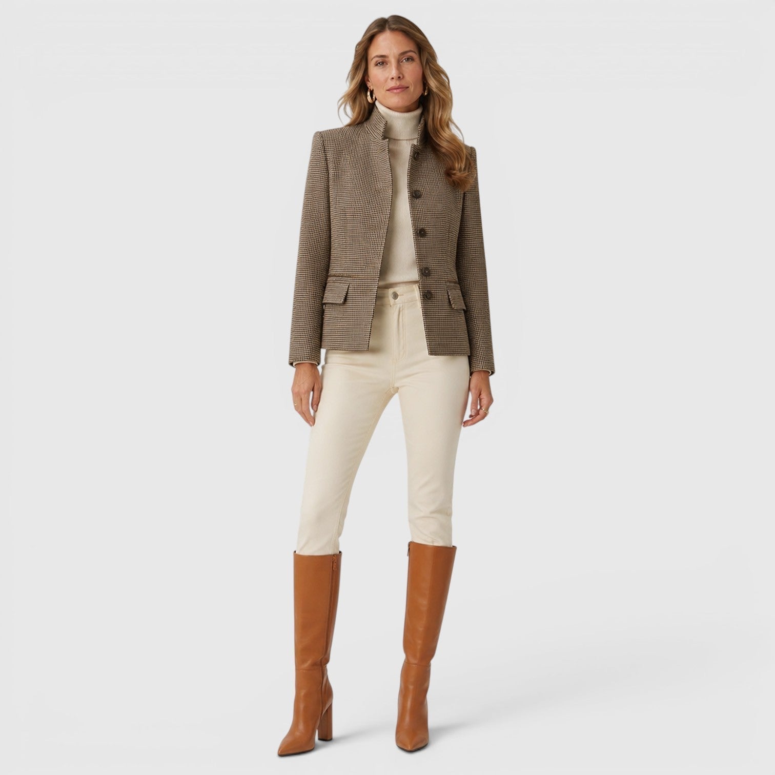 Botas Altas Mujer Premium – Botas hasta la Rodilla con Tacón Chunky