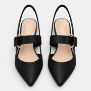 Zapatos de Tacón Mujer Premium – Salón de Punta con Pulsera y Tacón de 6 cm