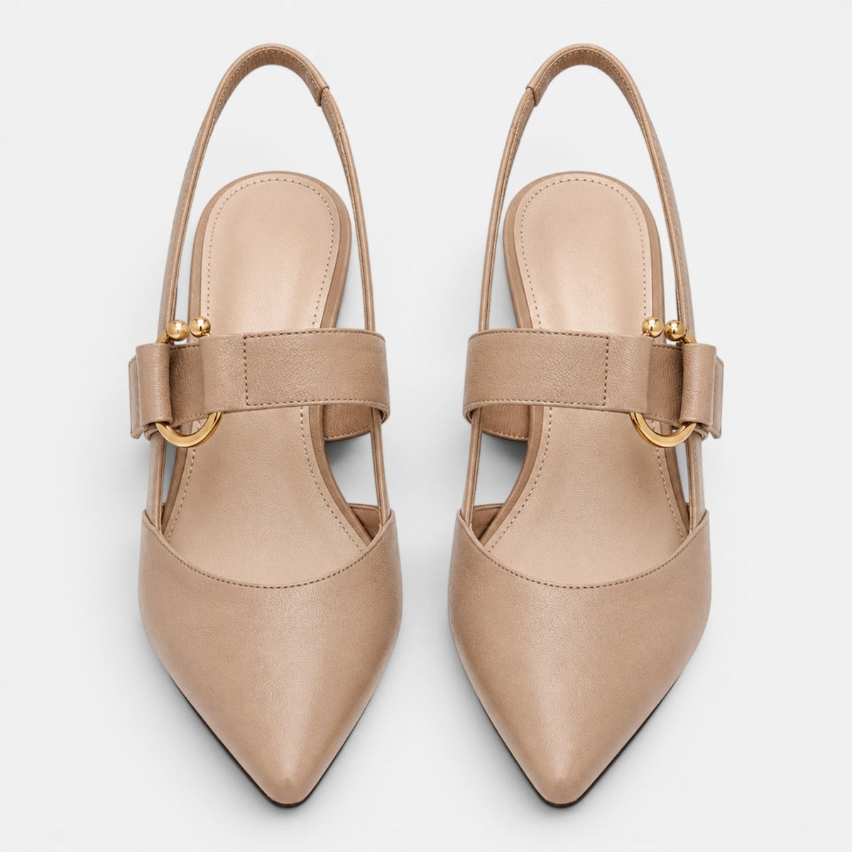 Women's Pointed Toe Ankle Strap Pumps - 2.4 Inch (6 cm) Mid Heel