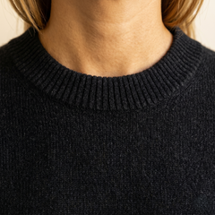 Jersey de Cuello Redondo de Cashmere Puro para Mujer