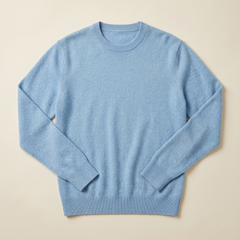 Jersey de Cuello Redondo de Cashmere Puro para Mujer