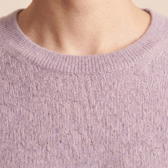 Jersey de Cuello Redondo de Cashmere Puro para Mujer