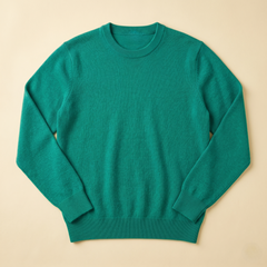 Jersey de Cuello Redondo de Cashmere Puro para Mujer