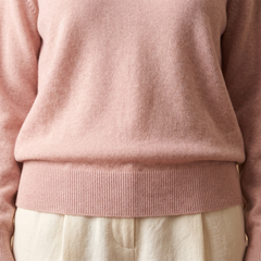 Jersey de Cashmere Mujer con Cuello Pico