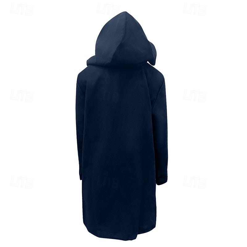 Men's Hooded Duffle Coat - Warm Winter Coat