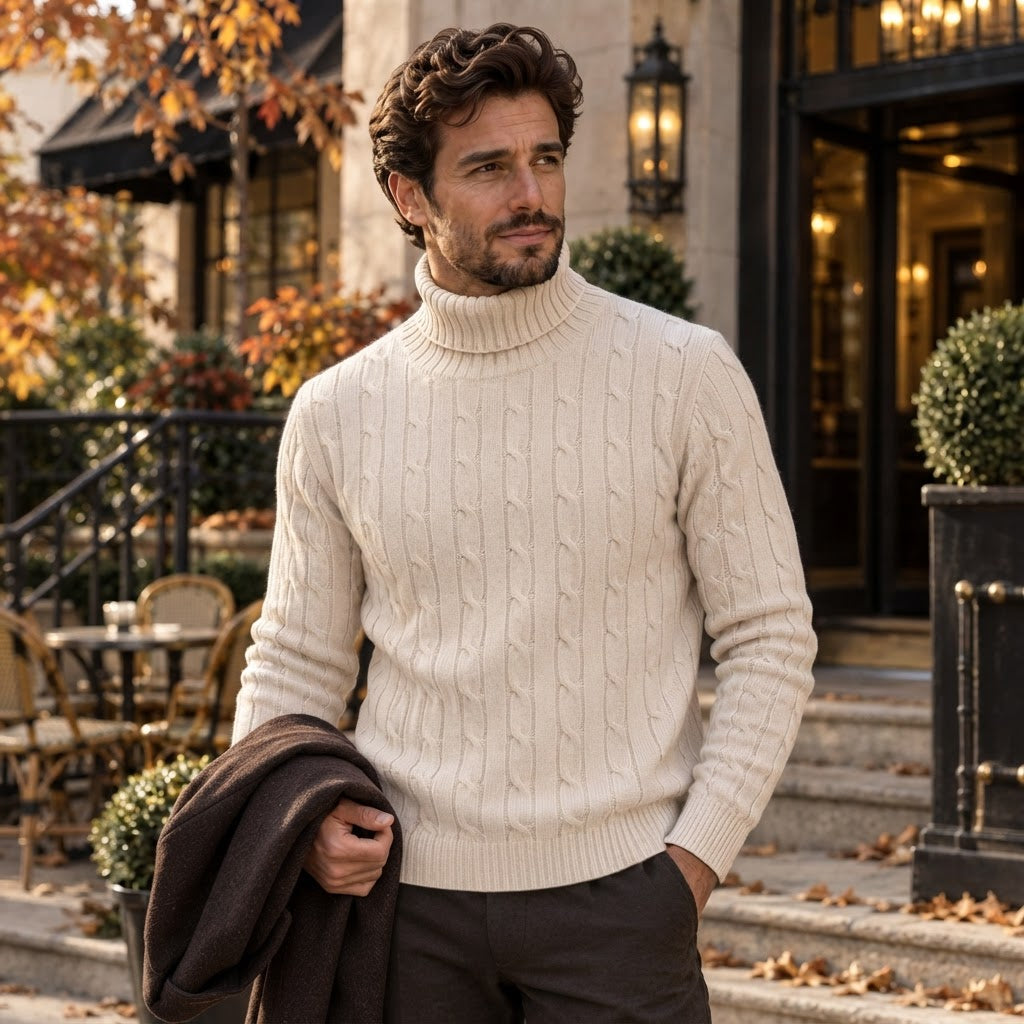 Jersey de Cuello Alto Hombre Slim Fit