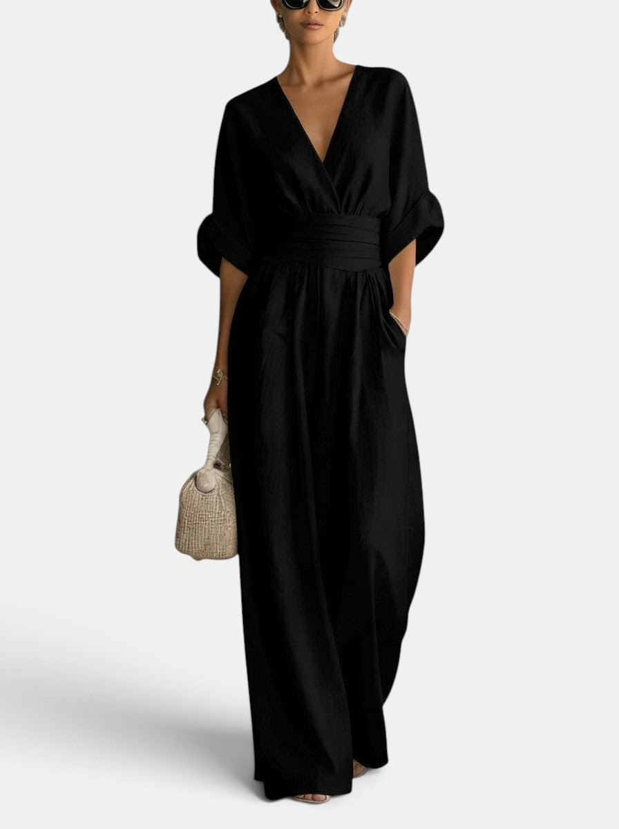 Mono Elegante Mujer Premium – Mono Largo con Escote en V