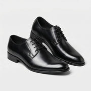 Blucher de Piel Hombre con Cordones y Punta Redonda