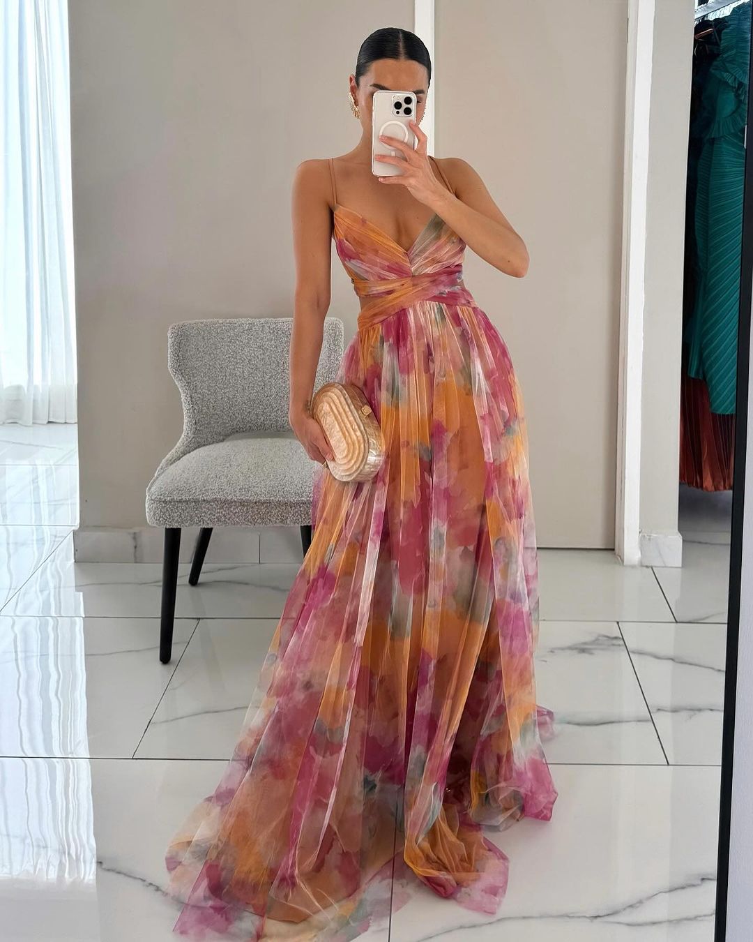 Vestido Largo Floral Elegante para Mujer - Ideal para Verano