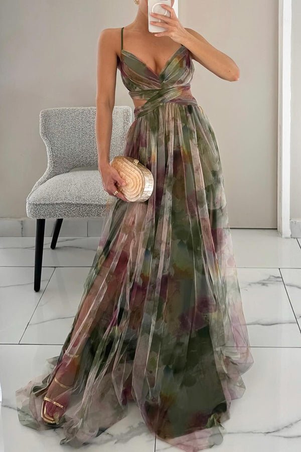 Vestido Largo Floral Elegante para Mujer - Ideal para Verano