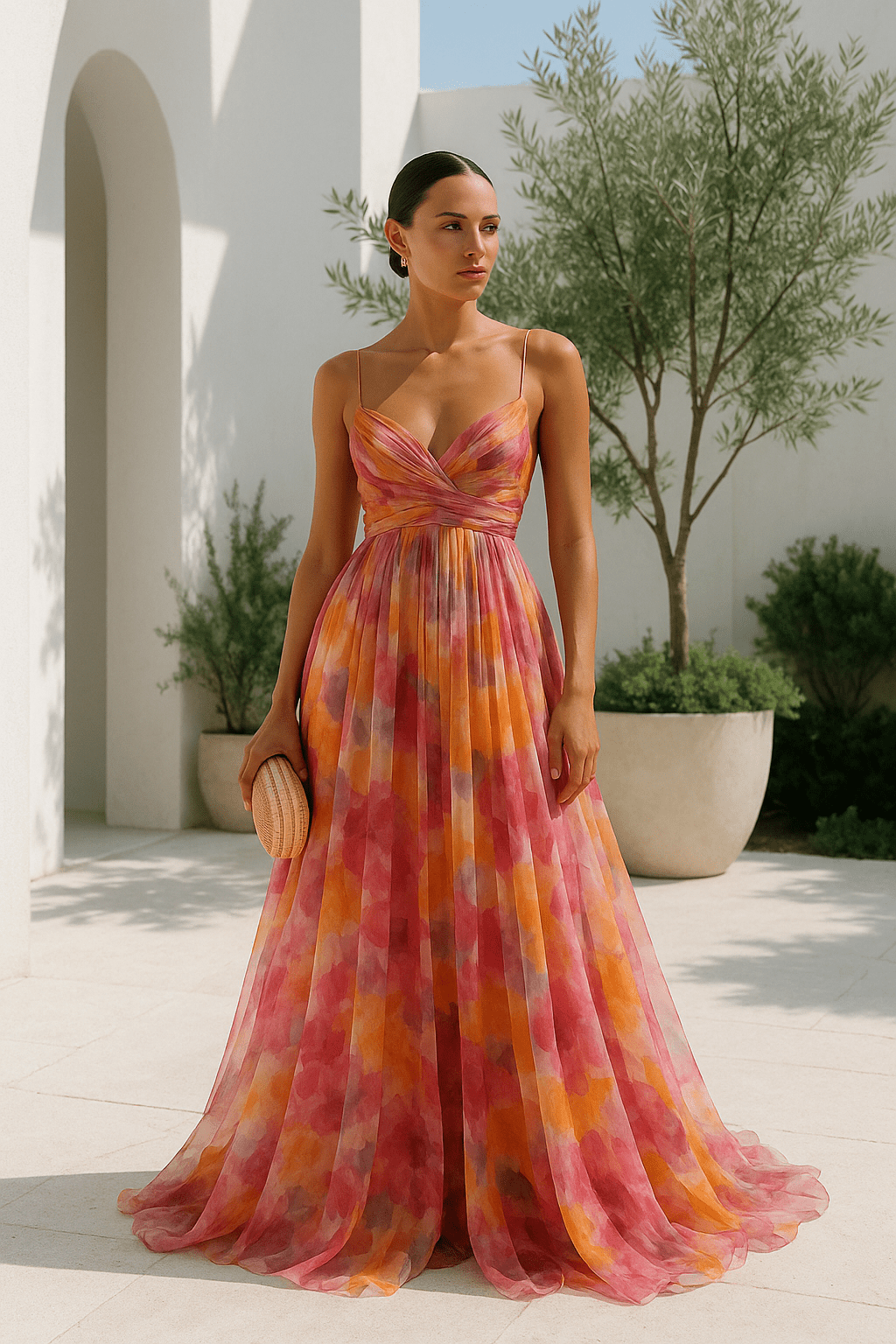 Vestido Largo Floral Elegante para Mujer - Ideal para Verano