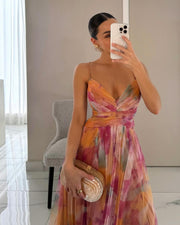 Vestido Largo Floral Elegante para Mujer - Ideal para Verano