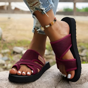 Premium Women's Orthopedic Sandals – Adjustable Criss-Cross Strap Sandals