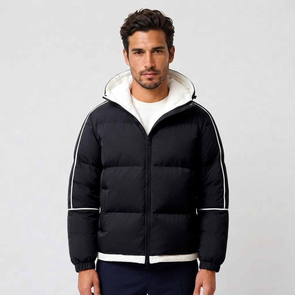 Parka Hombre Acolchado con Capucha