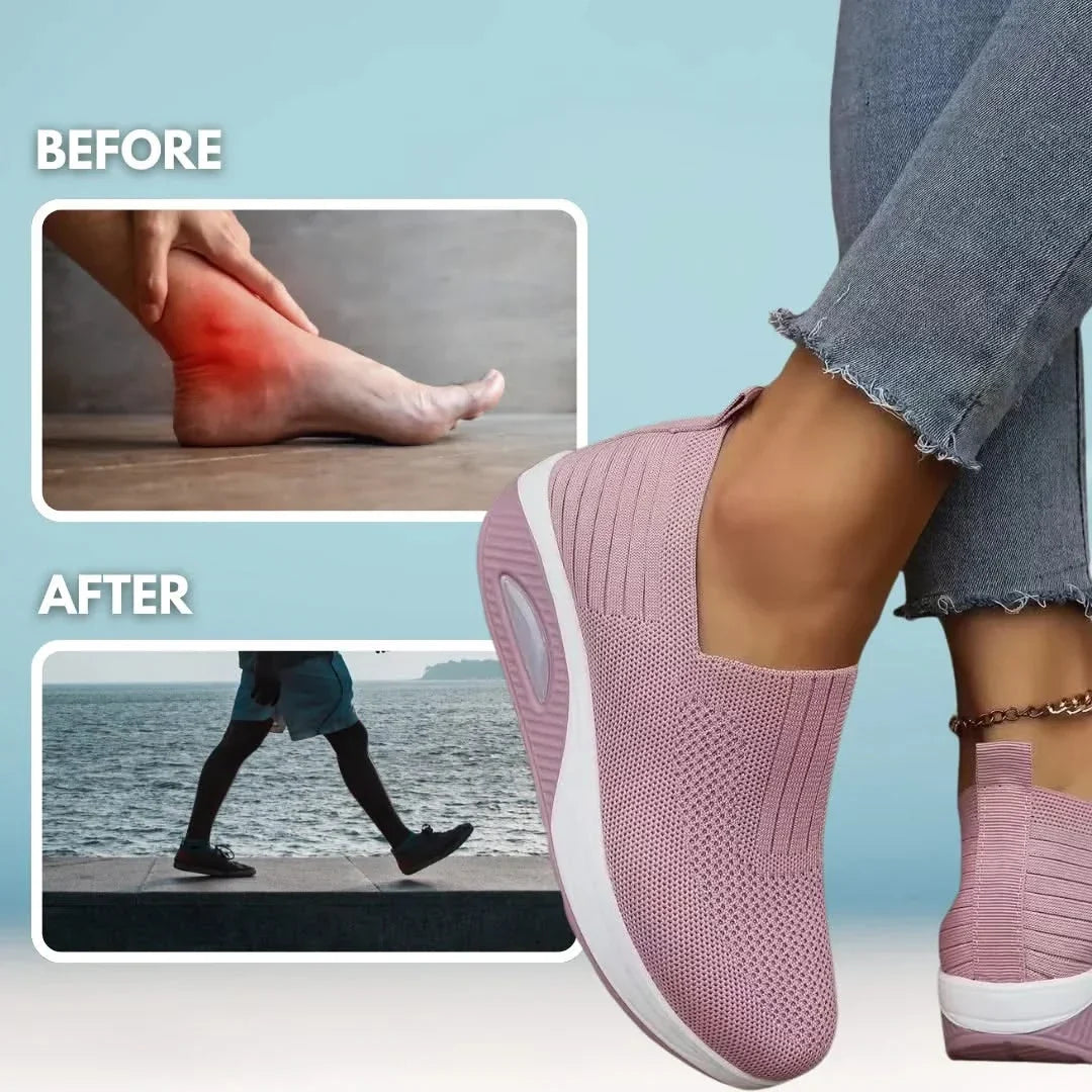 Women's Orthopedic Sneakers with Arch Support for Flat Feet